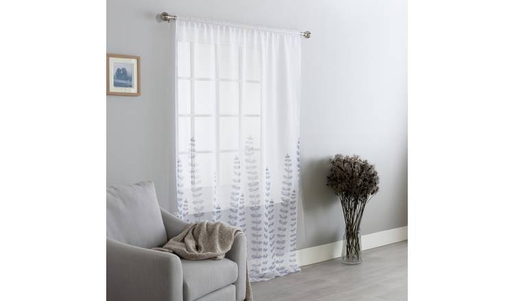 Argos Home white voile curtain 149x229cm (British brand)