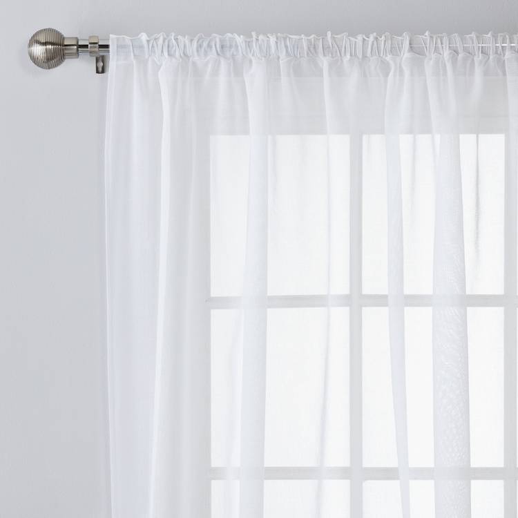 Argos Home white voile curtain 149x229cm (British brand)