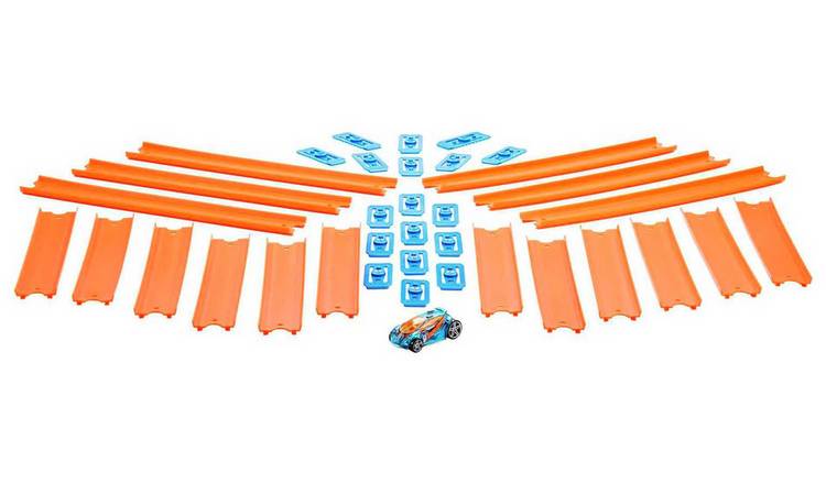 Hot Wheels Track Builder - Straight Track Pack &amp; Toy Car