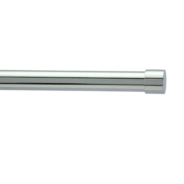 Argos Home chrome extendable curtain pole 120-210cm (British brand)