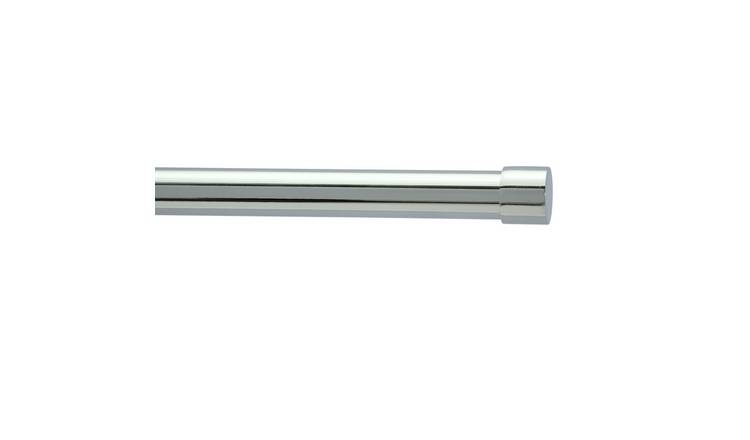 Argos Home chrome extendable curtain pole 120-210cm (British brand)