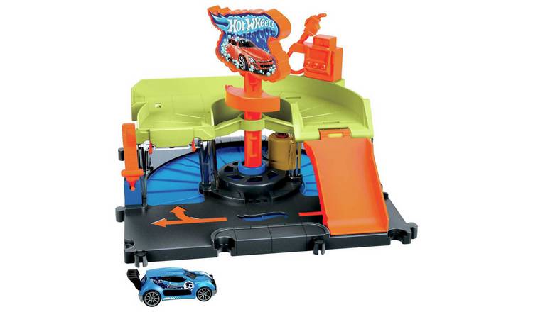 Hot Wheels City Downtown Express Car Wash & Toy Car Playset