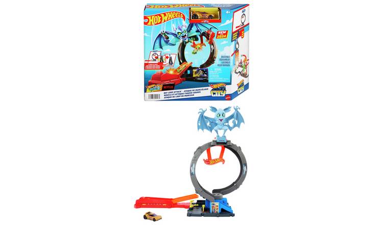 Hot Wheels City Bat Tire Shop & Toy Car Playset GOODS Argos