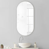 Innova oval rimless bathroom mirror 60x30cm (British brand)