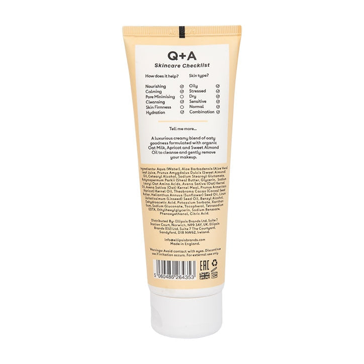 Q+A Oat Milk Cream Cleanser 125ml Cleanser & Toner Holland&Barrett   