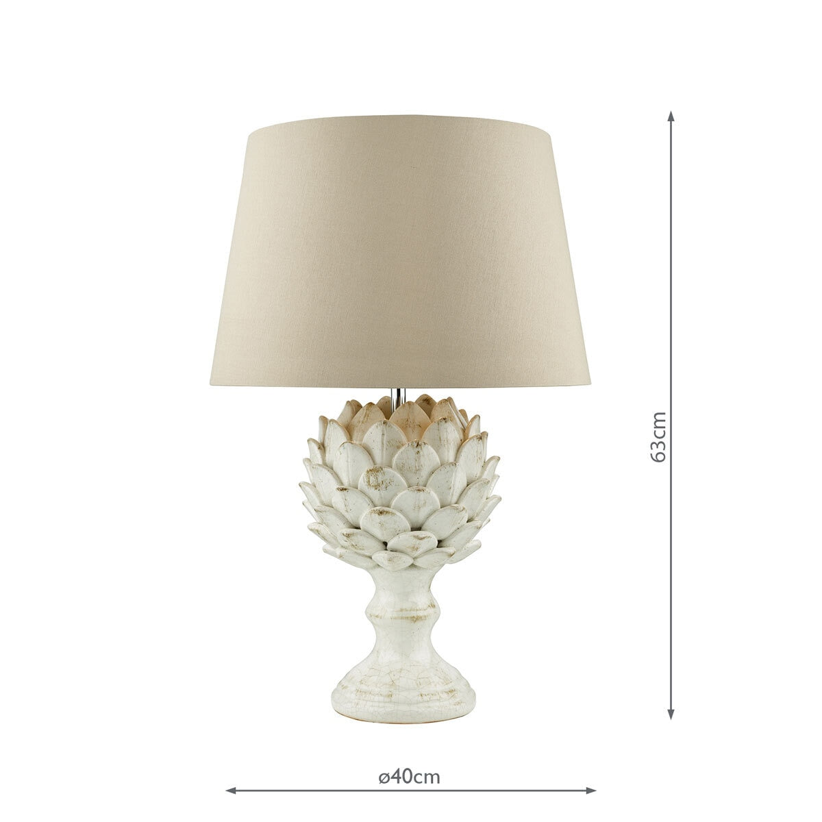 Orris Artichoke Ceramic Table Lamp GOODS Costco UK