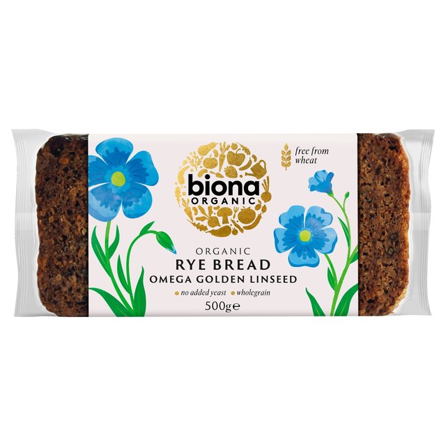 Biona Organic Omega Rye Bread   500g