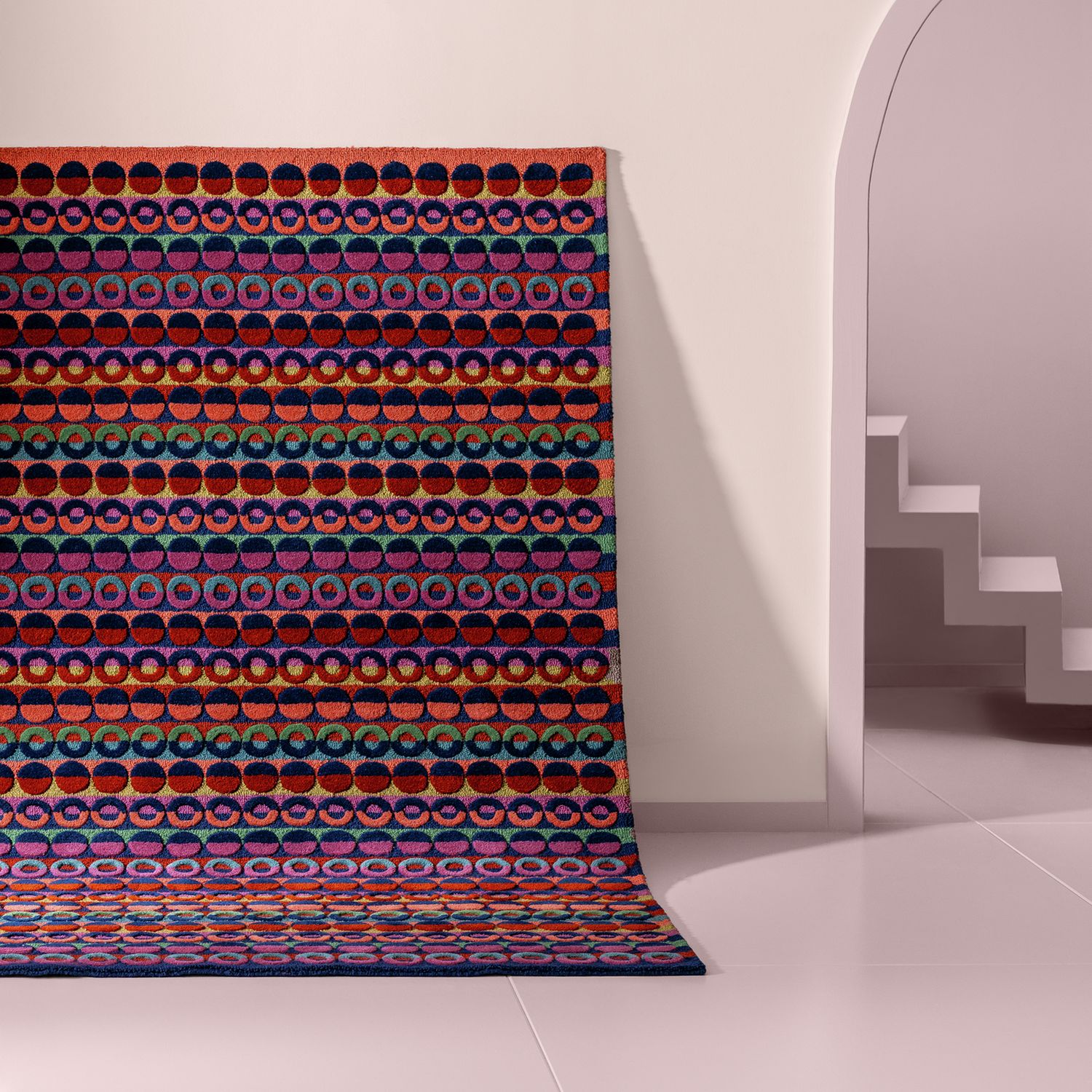 Habitat Ronda wool rug geometric design 160x230cm, imported from the UK