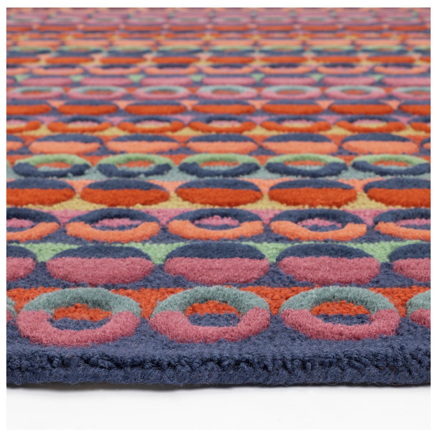 Habitat Ronda wool rug geometric design 160x230cm, imported from the UK
