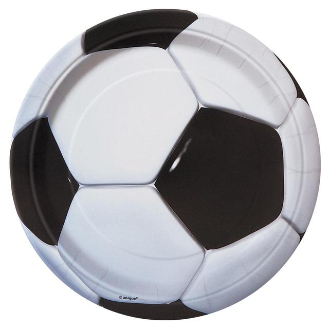 Football 23cm Paper Party Plates    8 per pack GOODS M&S   