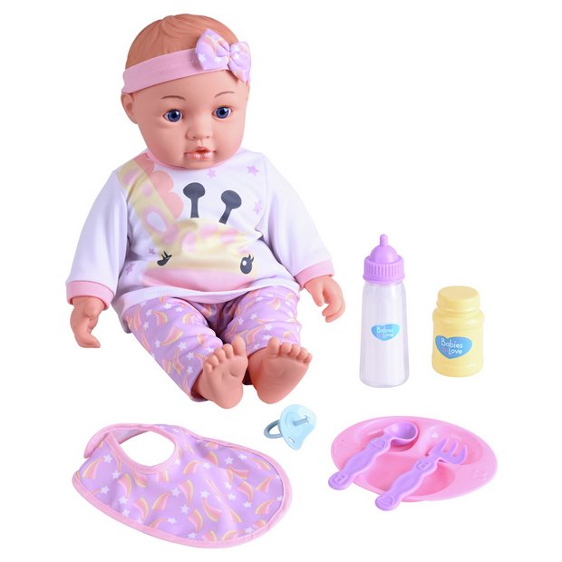 Chad Valley interactive doll Isabella Lavender 15 inches (British brand)