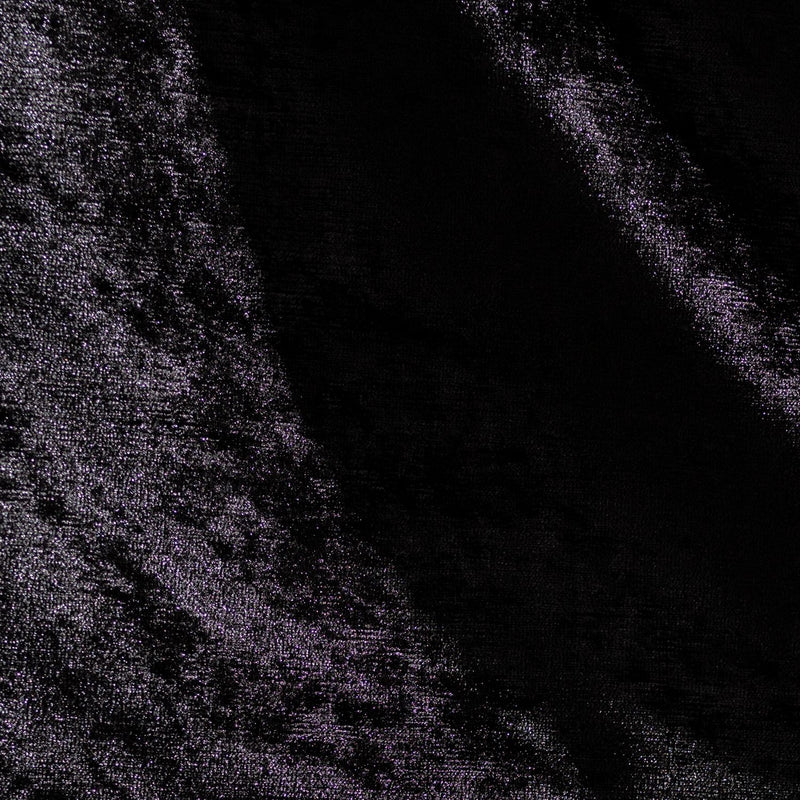 Argos Home Crushed Velvet Eyelet Curtains - Black - 229x229cm