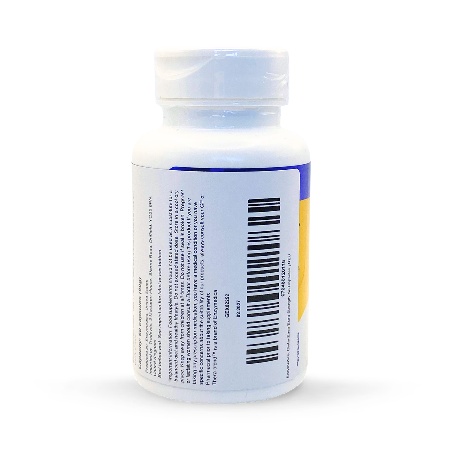 Enzymedica GlutenEase Extra Strength 60 capsules, UK version