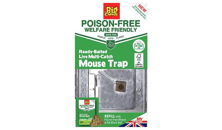 The Big Cheese reusable multi-catch mouse trap (British brand)