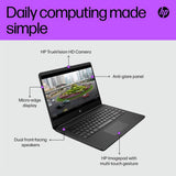 HP Stream 14s laptop 14in Celeron 4GB 128GB Black (British brand)