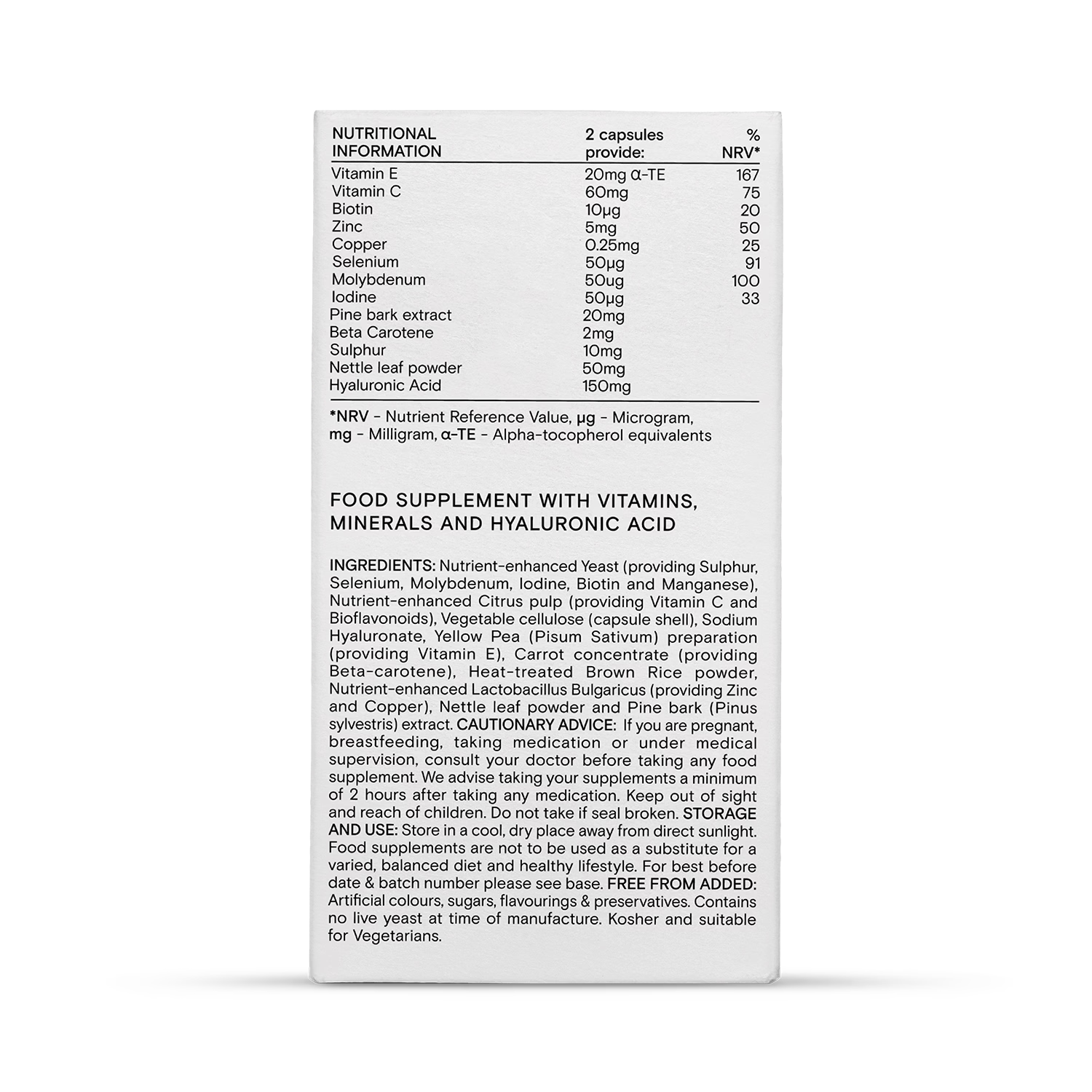 Wild Nutrition Complete Beauty Support supplement 60 capsules (British brand)