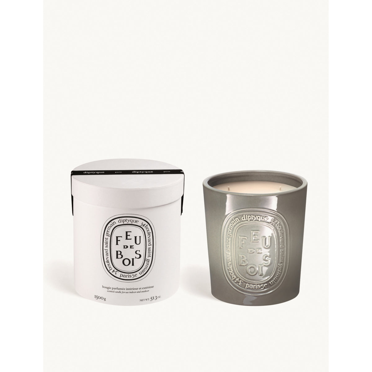 Diptyque Feu de Bois scented candle 1500g, imported from the UK
