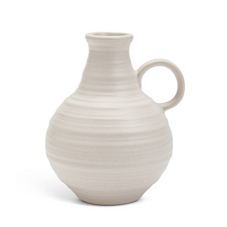 Habitat ceramic bud vases set of 3 cream, UK version