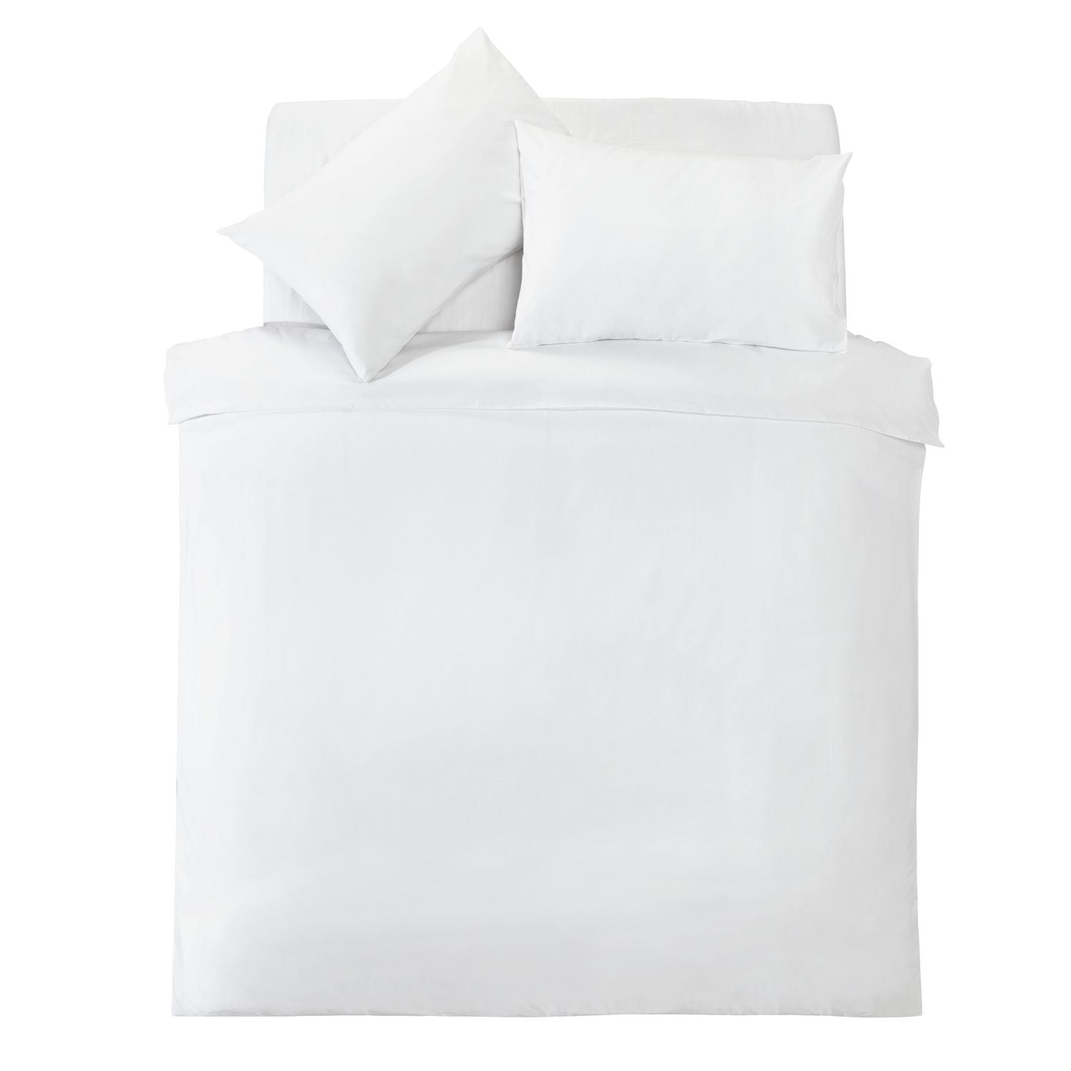 Silentnight Supersoft Plain White Bedding Set - Kingsize
