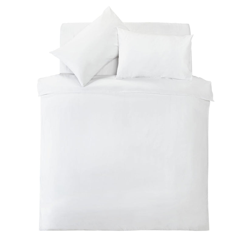 Silentnight Supersoft Plain White Bedding Set - Kingsize