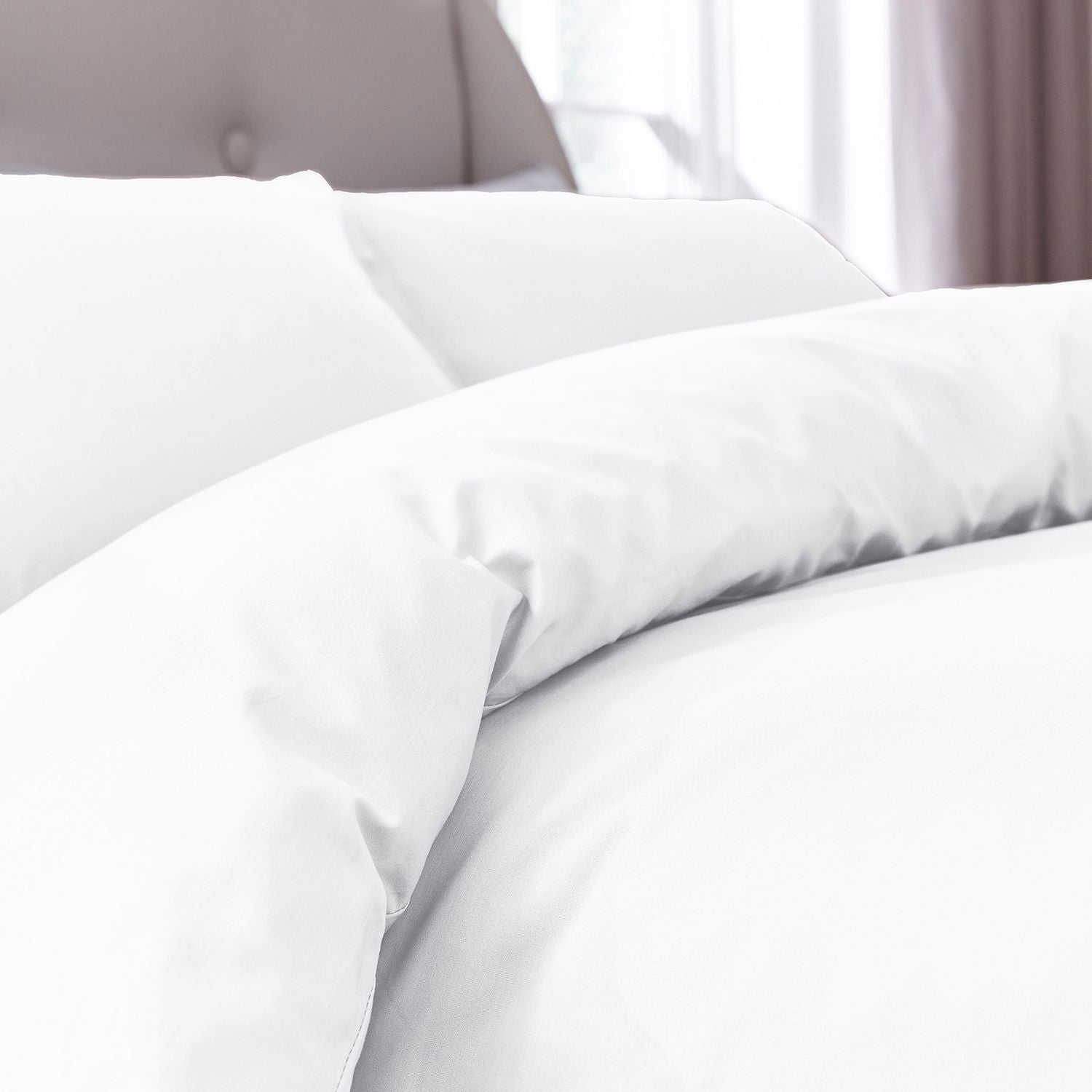 Silentnight Supersoft Plain White Bedding Set - Kingsize