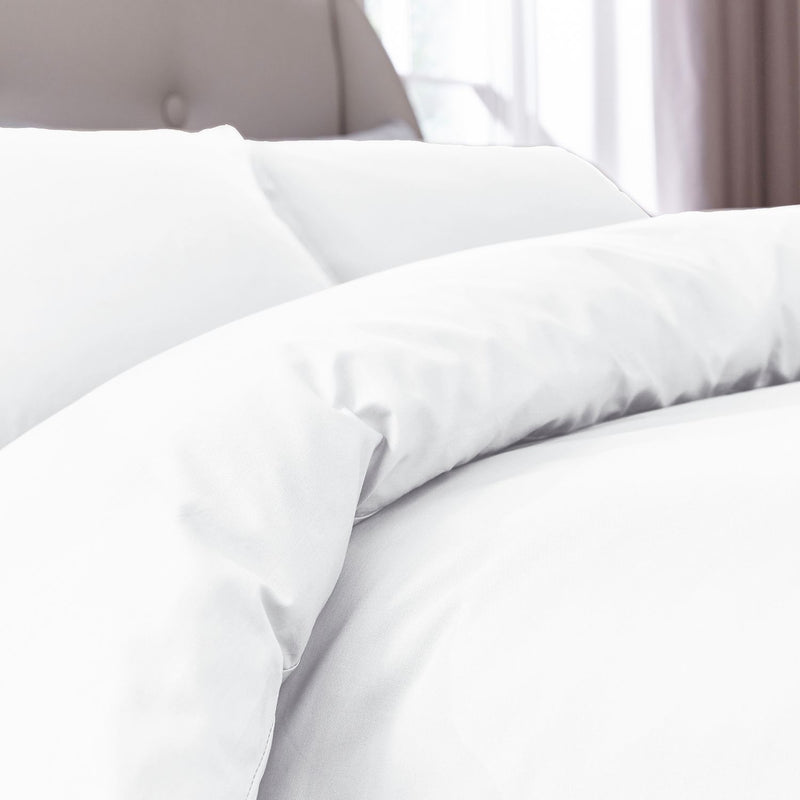 Silentnight Supersoft Plain White Bedding Set - Kingsize