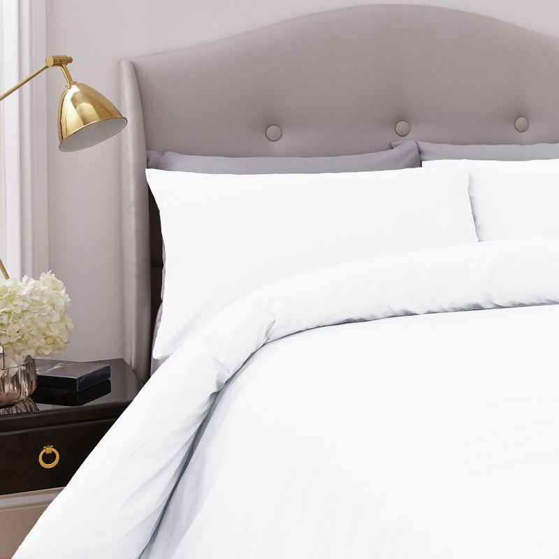 Silentnight Supersoft Plain White Bedding Set - Kingsize