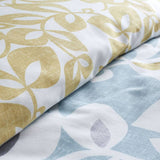 Catherine Lansfield bedding set teal leaf print single, imported from the UK