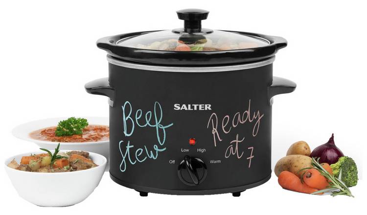 Salter Chalkboard 3.5L Slow Cooker - Black