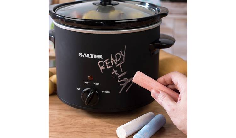 Salter Chalkboard 3.5L Slow Cooker - Black GOODS Argos