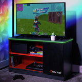 X Rocker Carbon Tek LED media unit red - British product