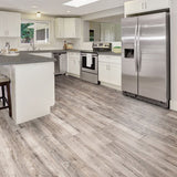 Golden Select grey walnut laminate flooring splash shield 14mm, UK version
