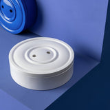 Habitat Button lacquered storage jar white - British product