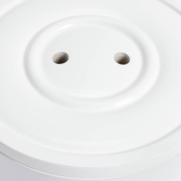 Habitat Button lacquered storage jar white - British product
