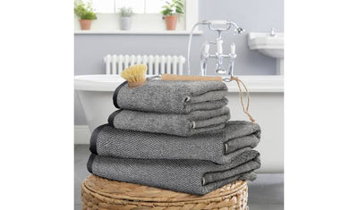 Argos Habitat Marl 4 Piece Towel Bale - Black- Buy online at McGrocer