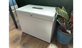 Cathedral Foolscap Metal File Box Grey, UK version