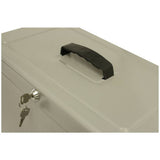 Cathedral Foolscap Metal File Box Grey, UK version