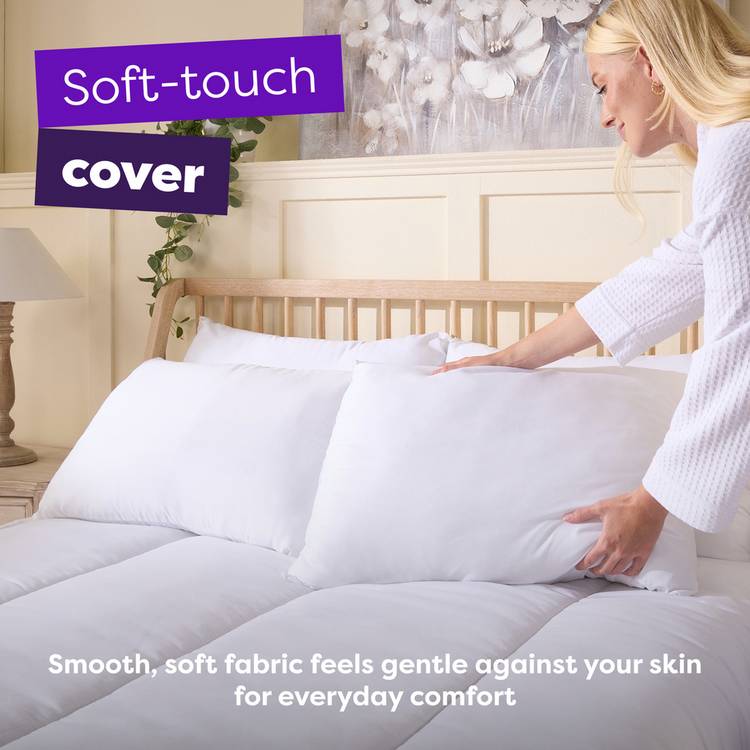 Slumberdown Front Sleeper Pillow 74x48cm - British product