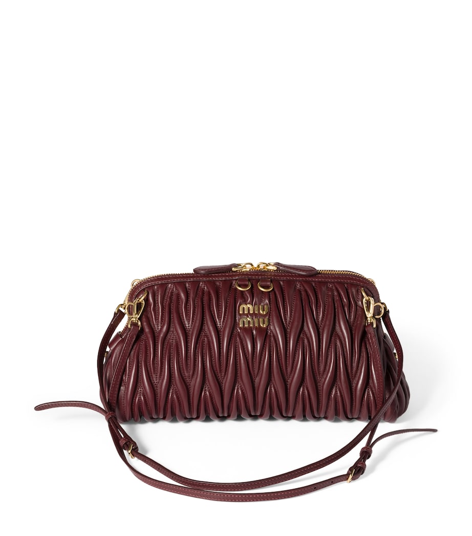 Miu Miu matelassé leather clutch bag, UK version