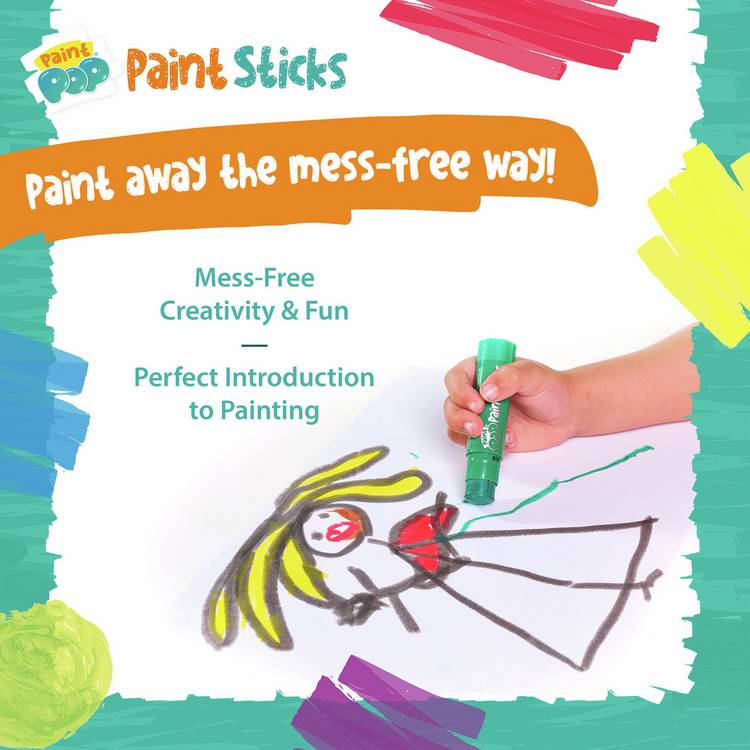 Paint Pop jumbo paint sticks 30 pieces, imported from the UK