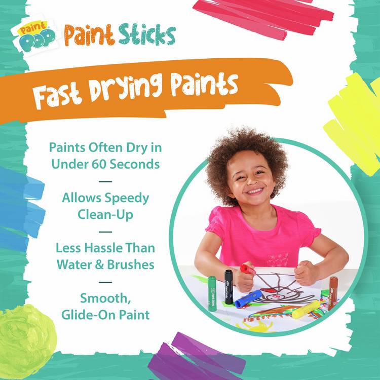 Paint Pop jumbo paint sticks 30 pieces, imported from the UK