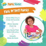 Paint Pop jumbo paint sticks 30 pieces, imported from the UK