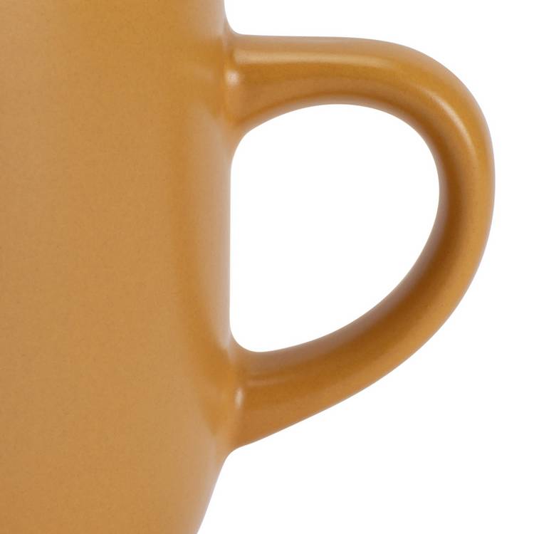 Habitat stoneware mugs set of 4 mustard matte glaze, UK version