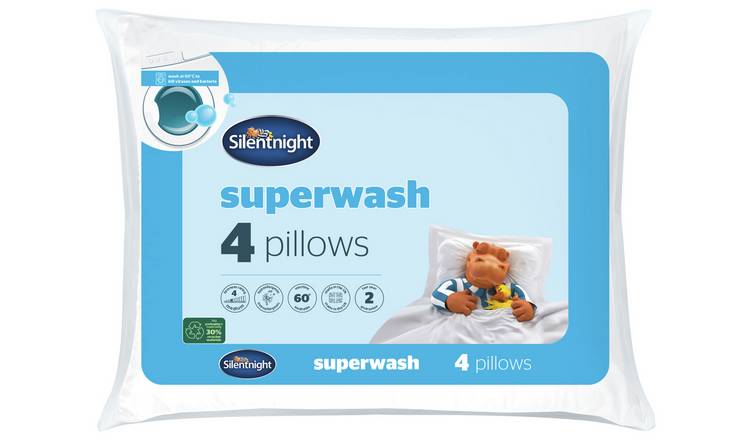 Silentnight Superwash medium firm pillows 4 pack - British product