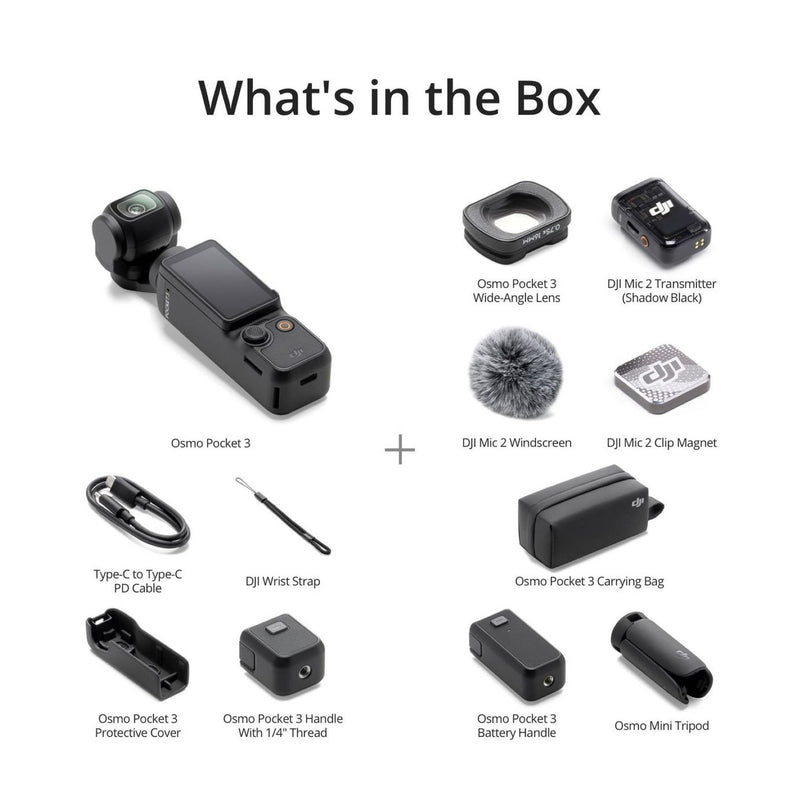 DJI Osmo Pocket 3 Creator Combo vlogging camera - British product