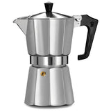 Pezzetti 6-cup espresso coffee maker aluminium - British product