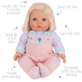 Tiny Treasures bear baby doll care set 17 inches, UK version
