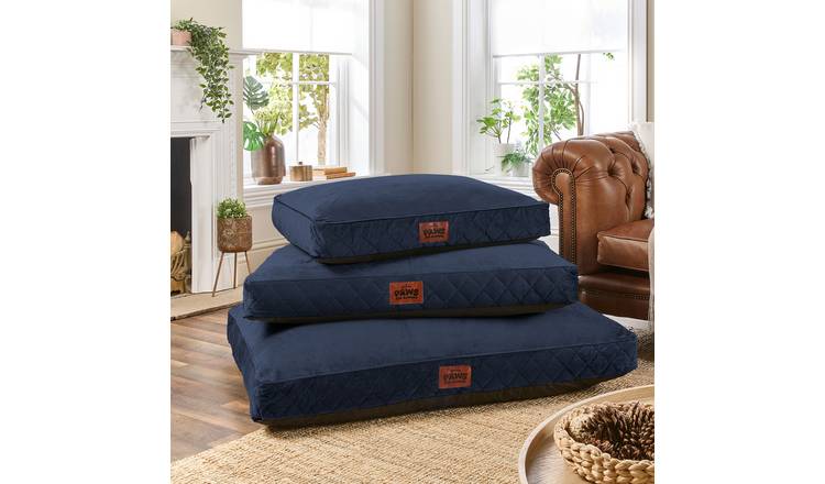 Paws For Slumber luxury navy pet bed medium - British product