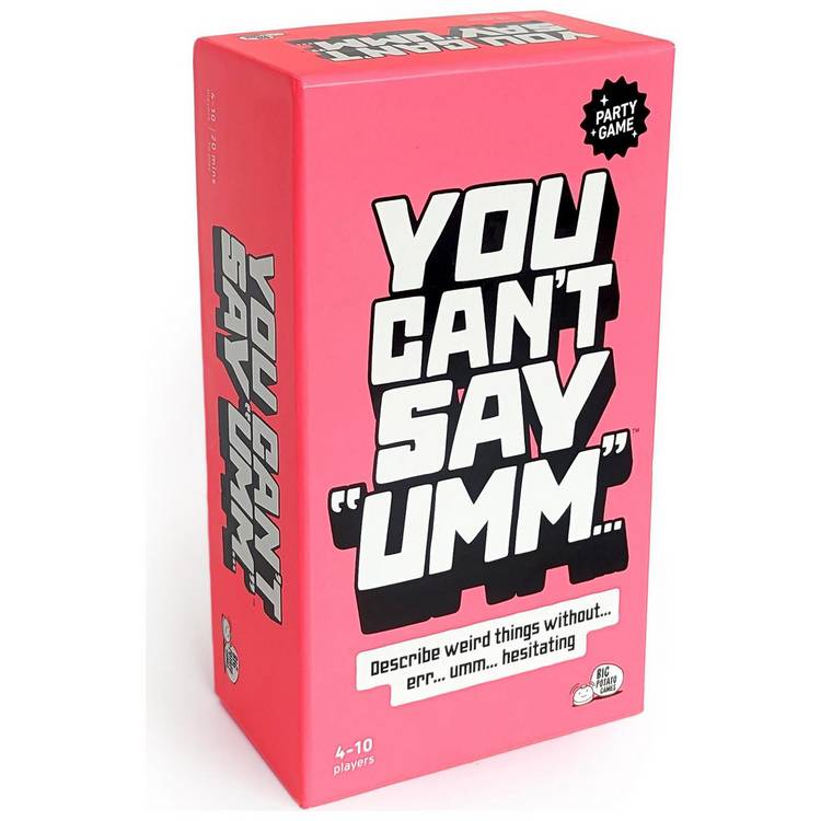 Big Potato You Can't Say Umm card game, imported from the UK