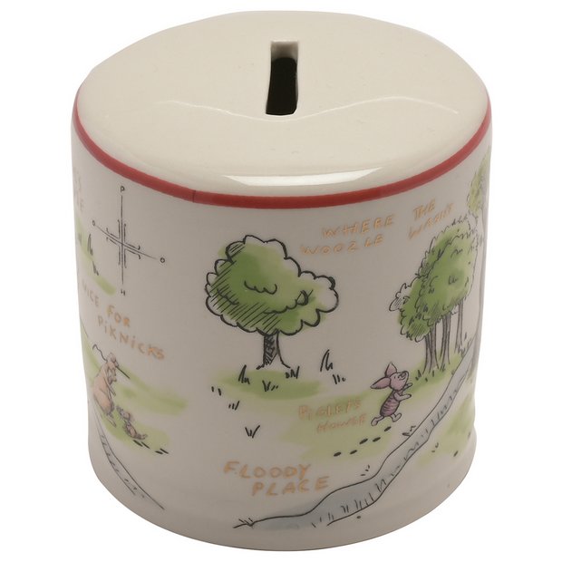 Disney Winnie the Pooh ceramic money box, UK version